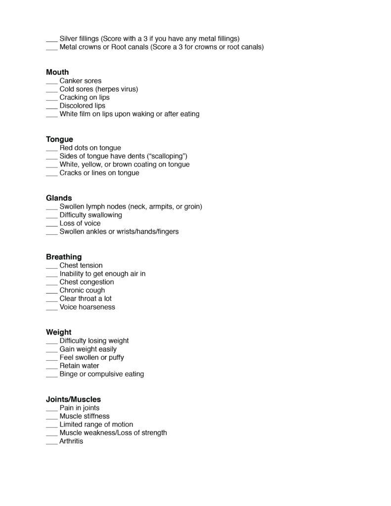 Toxicity Quiz Page 2